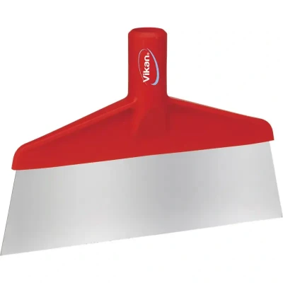 Afbeelding van Vikan Floor Scrapers scraper Polypropylene, Stainless Steel Sheet 260x30x175mm Visual Length Is 70mm Red