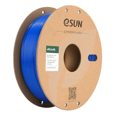 Afbeelding van eSUN PLA+ filament 1,75 mm, ePLA+ HS 3D printer, hoge snelheid, precisie, afmetingen +/ 0,03 spoel van 1 kg, sneller PLA voor printers, blauw
