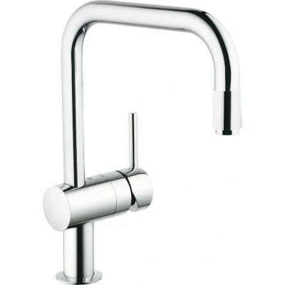 Afbeelding van GROHE Minta 1 gats keukenkraan met U uitloop, uittrekbare mousseur