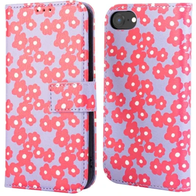 Afbeelding van imoshion Hoesje Geschikt voor iPhone 16e Design Bookcase smartphone Dusty Rose Blossoms