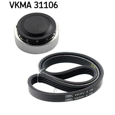 Afbeelding van SKF VKMA 31106 Poly V riem set AUDI: A4 B6 Avant, B6/B7 Convertible, B7 Avant