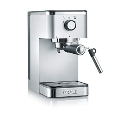 Afbeelding van Graef Espresso piston machine ES400 Zilver 14 cm breed 1400 Watt voor losse koffie en koffiepads
