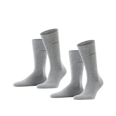 Afbeelding van Esprit Basic Uni 2 Pack duurzaam organisch katoen multipack sokken heren grijs Maat 43 46