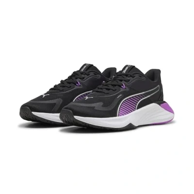 Afbeelding van Puma PWR Hybrid TR Trainingsschoen, Dames, Maat: 36, Black/pure magenta/white Textiel