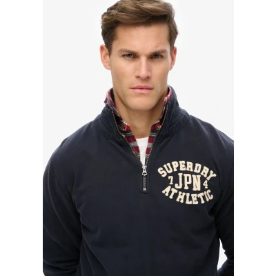 Afbeelding van Superdry Vintage Athletic sweatshirt met halve ritssluiting Heren Truien
