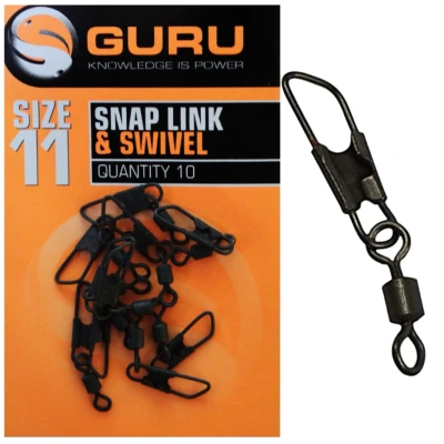 Afbeelding van Guru Snap Link &amp; Swivel n11 (10 stuks)