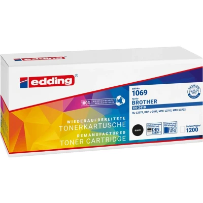 Afbeelding van Edding Toner vervangt Brother TN 2410 Compatibel Zwart 1200 bladzijden EDD 1069 18