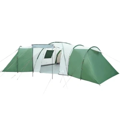 Afbeelding van Tent 12 persoons 840x720x200 cm 185T taft groen