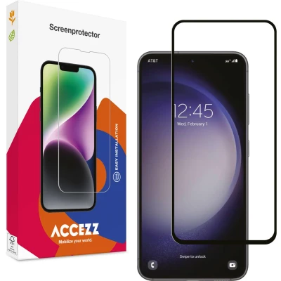 Afbeelding van Accezz Screenprotector Geschikt voor Samsung Galaxy S23 FE / A54 (5G) Gehard Glass Full Cover