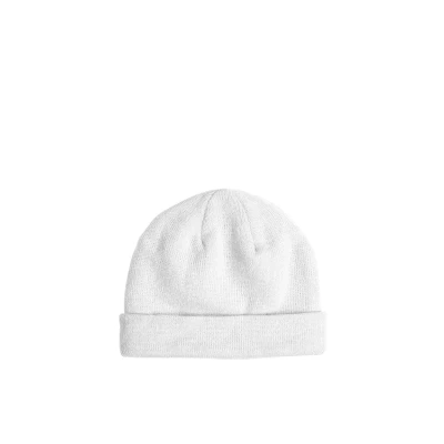 Afbeelding van MSTRDS Short Cuff Knit Beanie white one size Muts Wit