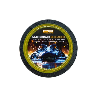 Afbeelding van PB Products Gator Braid Reloaded Weed Karperlijn 0.28mm/25lb (1200m) Gevlochten lijn