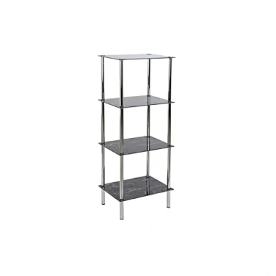 Afbeelding van Badkamerschappen DKD Home Decor 40 x 30 105 cm Kristal Zilverkleurig Staal