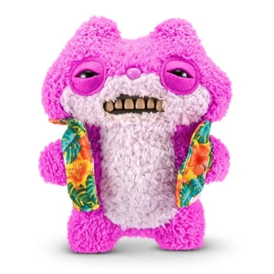 Afbeelding van Fuggler Vacay Vibes by ZURU, Funny Ugly Monster, Plush, Collectible, Toy (Sketchy Squirrel Pink)