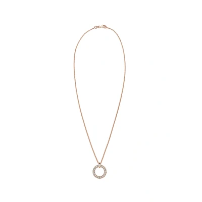 Afbeelding van Elli Dames Halsketting Geo cirkel hanger met kristallen in 925 sterling zilver
