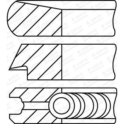 Afbeelding van GOETZE ENGINE 08 452400 00 Zuigerveer 73,5