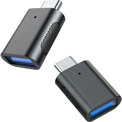 Afbeelding van MMOBIEL USB C naar Adapter Type Mannelijk A 3.0 Vrouwelijk 2 Pack OTG Converter Geschikt voor iPhone 15, iPad, iMac, MacBook Pro / Air, Samsung Galaxy S24 S23 S22