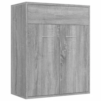 Afbeelding van vidaXL Dressoir Sonoma grijs 60x30x75 cm bewerkt hout
