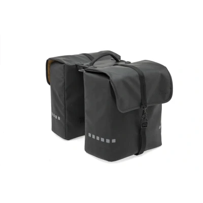 Afbeelding van New Looxs Odense Double Dubbele Fietstas Geschikt voor Elektrische Fietsen Afneembare Racktime Bagagedrager Waterdicht 39 Liter Zwart