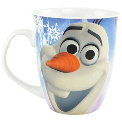 Afbeelding van Disney De ijskoningin mok: Olaf en Sven, 350 ml, wit