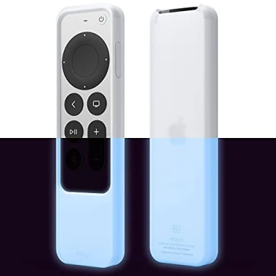 Afbeelding van elago R2 Dunne hoes compatibel met Apple TV 4K Siri 3e (2022) en 2e generatie afstandsbediening slank ontwerp, licht, krasbestendige siliconen, schokabsorberend, volledige toegang tot alle functies