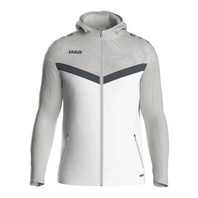Afbeelding van JAKO Kapuzenjacke Iconic Trainingsvest, Heren, Maat: 52/54, Weiß/soft grey/anthra light