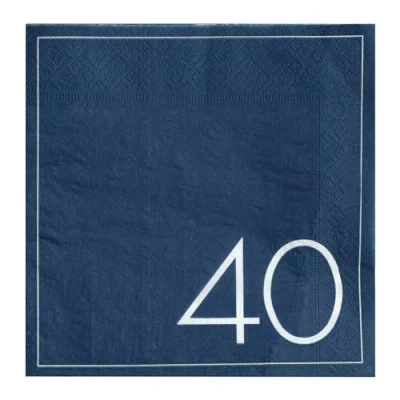 Afbeelding van ‘40&#039; Navy 16 stuks