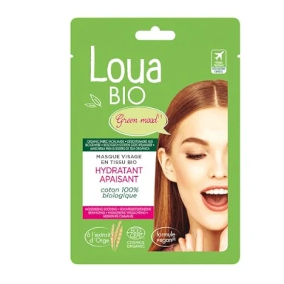 Afbeelding van Loua Bio Soothing Moisturising Facial Tissue Mask 15 ml