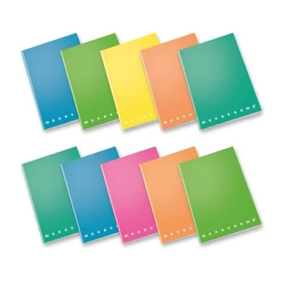 Afbeelding van Monocromo Large Fluorescerende Color Ruled met Margin Notebooks, 10 stuks