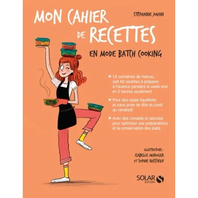 Image de Mon cahier de recettes en mode batch cooking