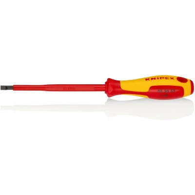 Image de KNIPEX 98 20 55 Tournevis pour vis à fente isolé plusieurs composants, testé VDE, bruni 232 mm