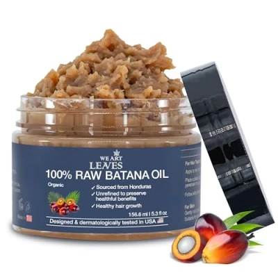 Afbeelding van Dr Sebi Huile de Batana brute pour la croissance des cheveux 156 ml du Honduras bio 100 % naturelle plus épais et forts homme femme