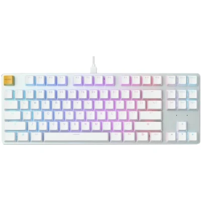 Afbeelding van Glorious PC GMMK Full Size White Ice Edition Toetsenbord Gateron Brown Switches RGB US wit