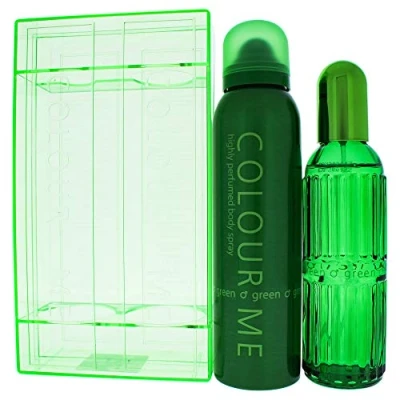 Afbeelding van Colour Me Milton Lloyd Green Fragrance for Men cadeauset 90 ml EDP/150 bodyspray,