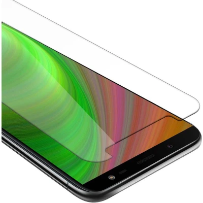 Afbeelding van Cadorabo Screenprotector geschikt voor Samsung Galaxy J6 2018 Pantser film Beschermende in KRISTALHELDER Geharde (Tempered) display beschermglas 9H hardheid met 3D Touch