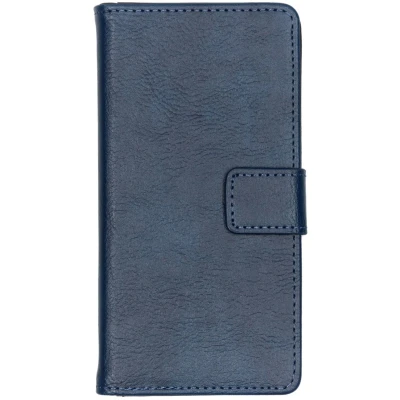 Afbeelding van iMoshion Hoesje Geschikt voor Samsung Galaxy A40 Met Pasjeshouder Luxe Bookcase Donkerblauw
