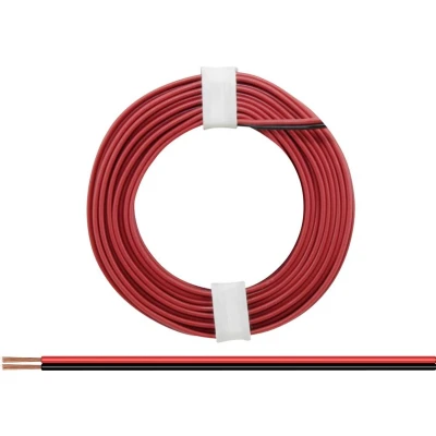 Afbeelding van Donau Elektronik 225 01 Draad 2 x 0.25 mm² Rood/zwart 5 m