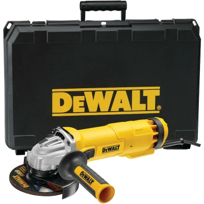 Image de DEWALT DWE4237K QS meuleuse d&#039;angle 1400W 125mm avec interrupteur à glissière et protection contre le redémarrage en cas d&#039;urgen