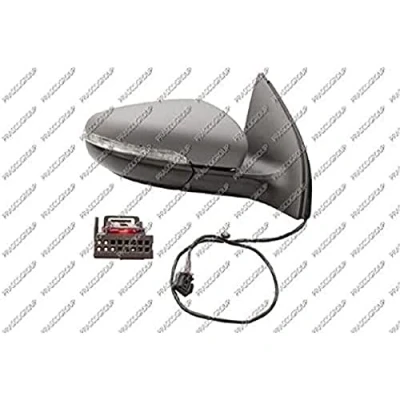 Afbeelding van Buitenspiegel Prasco VG0387313 rechts Met grondlaag Electrisch Te verwarmen VOLKSWAGEN: Golf 6, 6