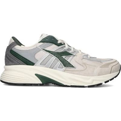 Afbeelding van Diadora Combi Runner Sneakers laag, Heren, Maat: 45, Groen Veloursleer