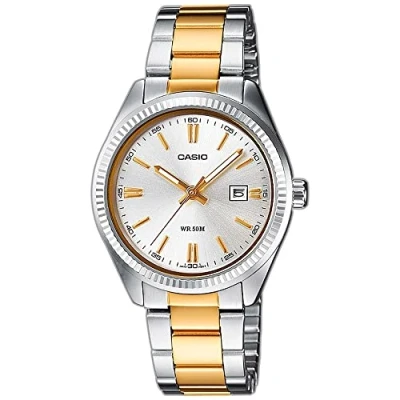Afbeelding van Casio LTP 1302SG 7AVEF Horloge 30 mm Staal Zilverkleurig