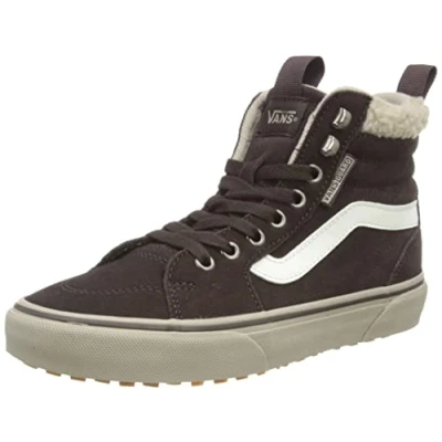 Afbeelding van Vans Filmore Hi Vansguard Damessneakers, suede sherpa chocolade