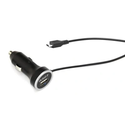 Image de Auto T Adaptateur d&#039;alimentation pour voiture 2 connecteurs de sortie (USB, Micro USB type B)