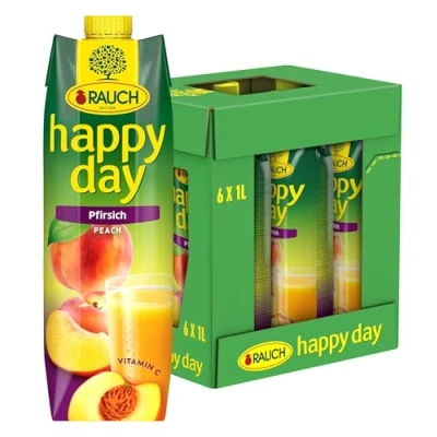 Afbeelding van Rauch Happy Day Perzik, verpakking van 6 stuks (6 x 1 liter)