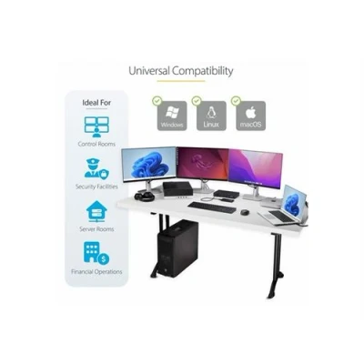 Image de StarTech.com Switch KM à 4 Ports, Commutation de la Souris/Switch USB 3.0 Commutateur souris/clavier 1 utilisateur local bureau Conformité TAA