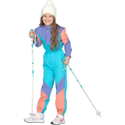 Afbeelding van Wilbers &amp; Foute Skipakken Sjoef Naar Beneden Ski Girl Meisje Blauw Maat 116 Carnavalskleding Verkleedkleding