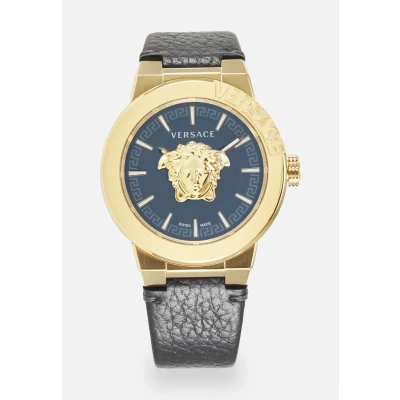 Afbeelding van Versace Watches Medusa Infinite GENT Horloge black/goldcoloured, Heren, Maat: One Size, Black/gold coloured