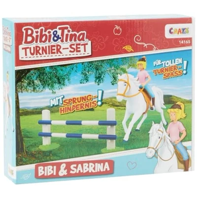 Afbeelding van CRAZE Bibi &amp; Tina set, paard, beeldje, obstakel, wedstrijd, spel, Sabrina, speelgoed, paarden, dier, beeldje 14165