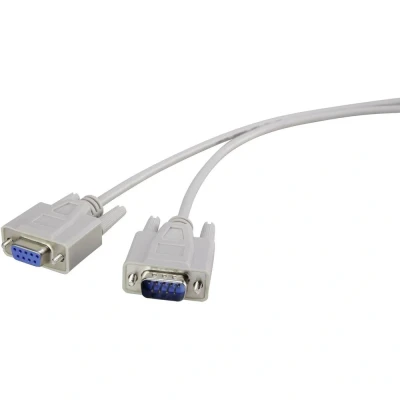 Afbeelding van Renkforce Verlengkabel Serieel [1x D sub stekker 9 polig 1x bus polig] 3.00 m Beige