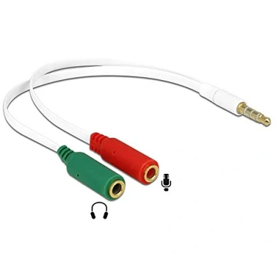 Afbeelding van Hoofdtelefoon adapter 0.2 m Delock