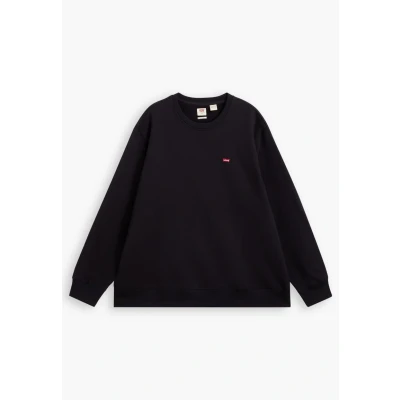 Afbeelding van Levi&#039;s heren New Original sweater met logopatch in de kleur Zwart, maat: XS